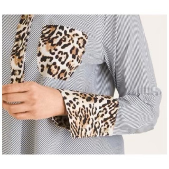 ALL-SEASONS STRIPED AND ANIMAL-PRINT PULLOVER TUNIC - Picture 4 of 5